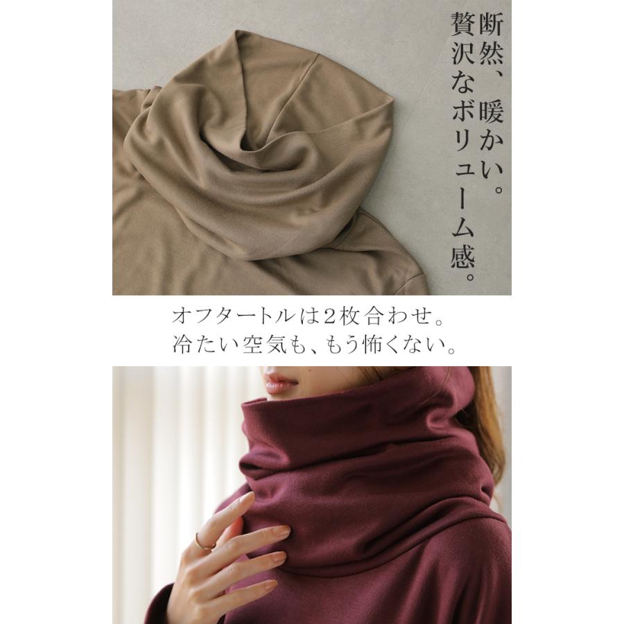 トップス レディース タートルネック 長袖 ハイネック カットソー | HUG.U | 21