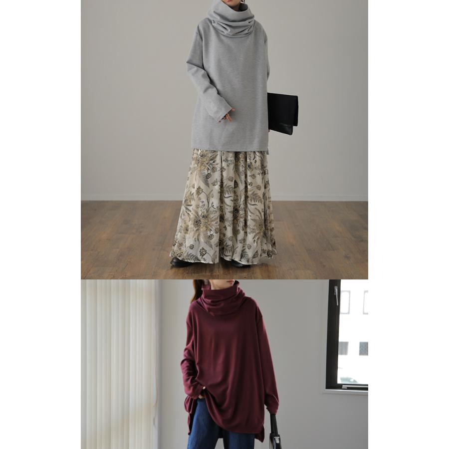 トップス レディース タートルネック 長袖 ハイネック カットソー | HUG.U | 23