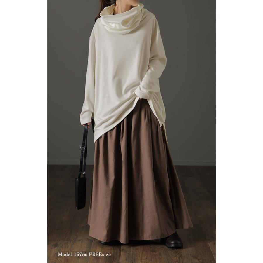 トップス レディース タートルネック 長袖 ハイネック カットソー | HUG.U | 07