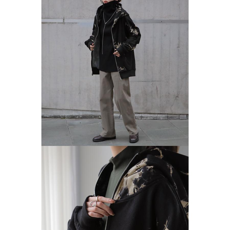 パーカー レディース  タイダイ柄 アウター スウェット 大きいサイズ スエット 黒 | HUG.U | 11