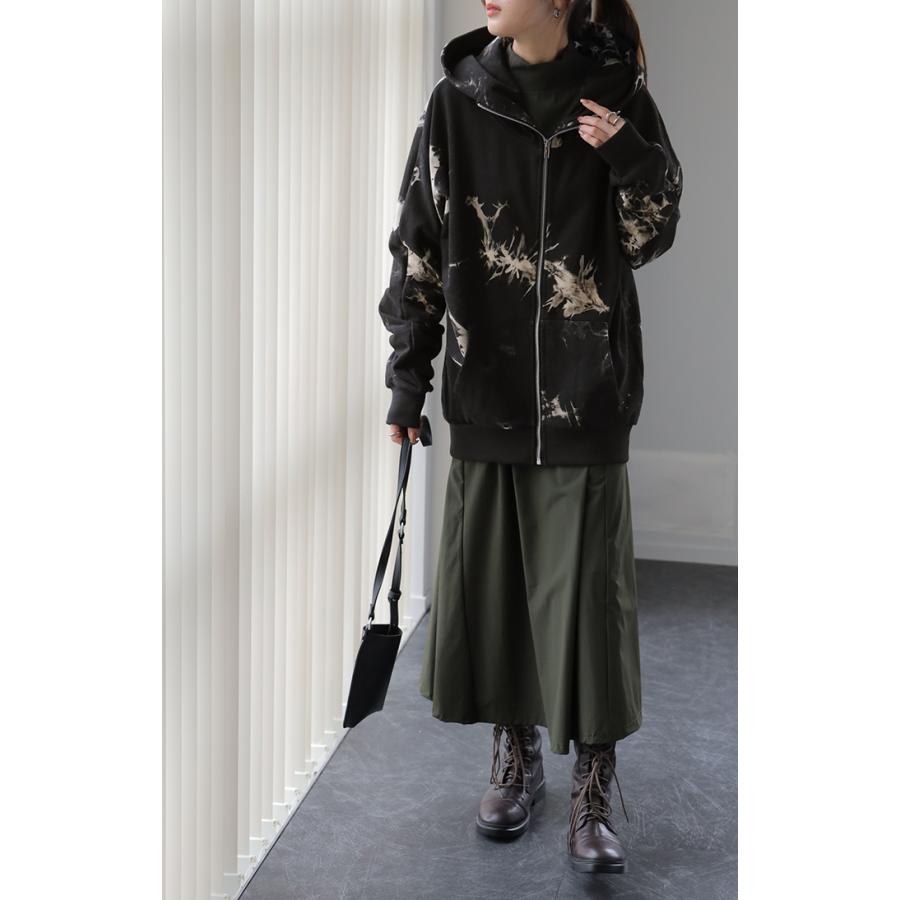 HUG.U パーカー レディース タイダイ柄 アウター スウェット 大きい