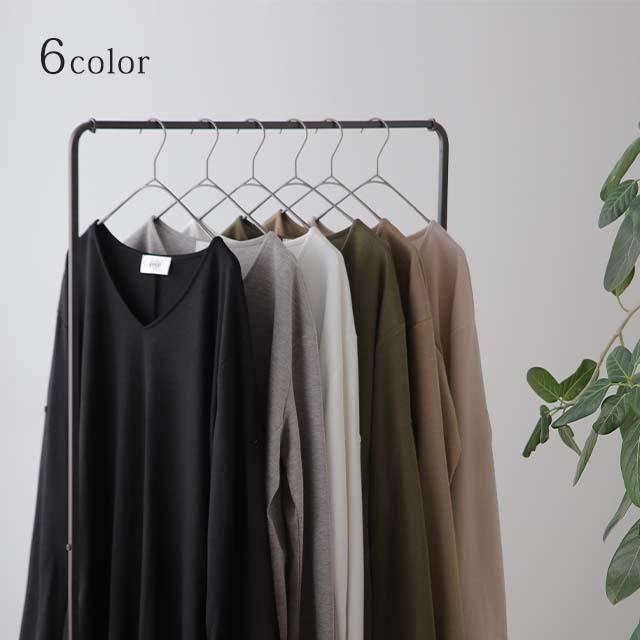 ワンピース ロングワンピース レディース ロング ワンピ ワンピース マキシ スリット 長袖 無地 Aライン 体型カバー | HUG.U | 13