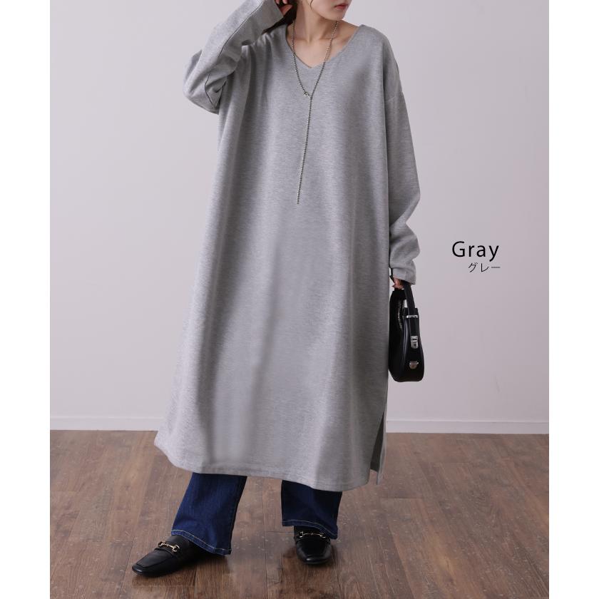 ワンピース ロングワンピース レディース ロング Vネック 大きいサイズ 長袖 | HUG.U | 17