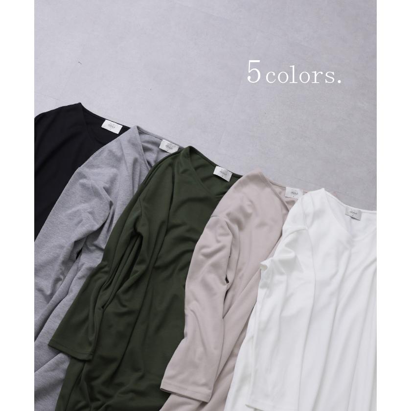 ワンピース ロングワンピース レディース ロング Vネック 大きいサイズ 長袖 | HUG.U | 13