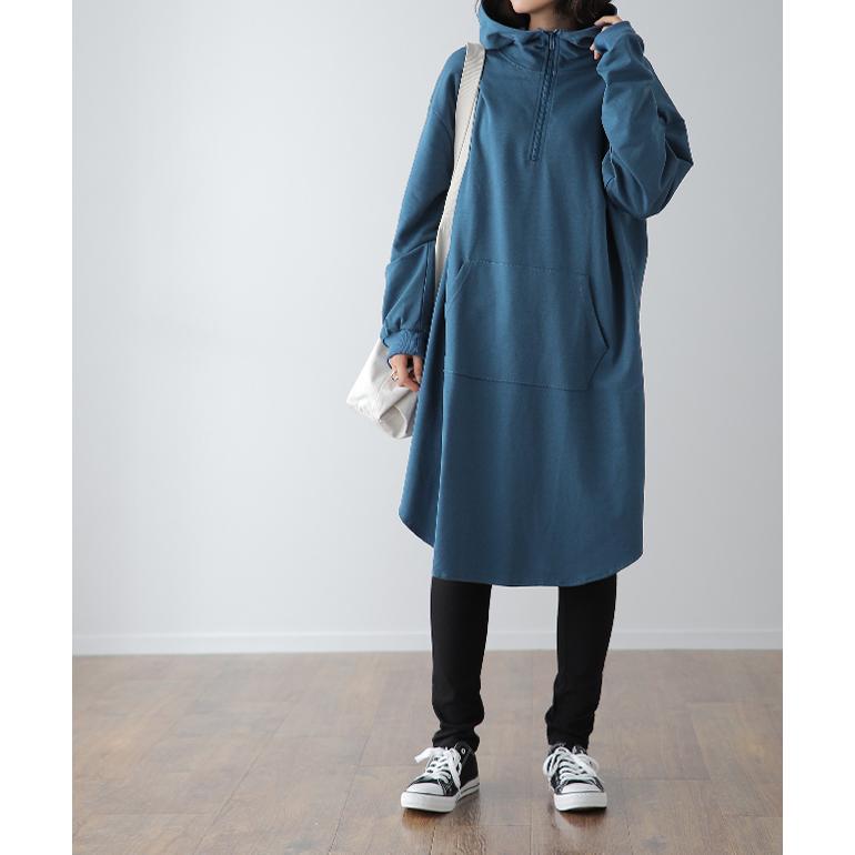 パーカー レディース パーカーワンピース スウェット ワンピース フーディー | HUG.U | 07