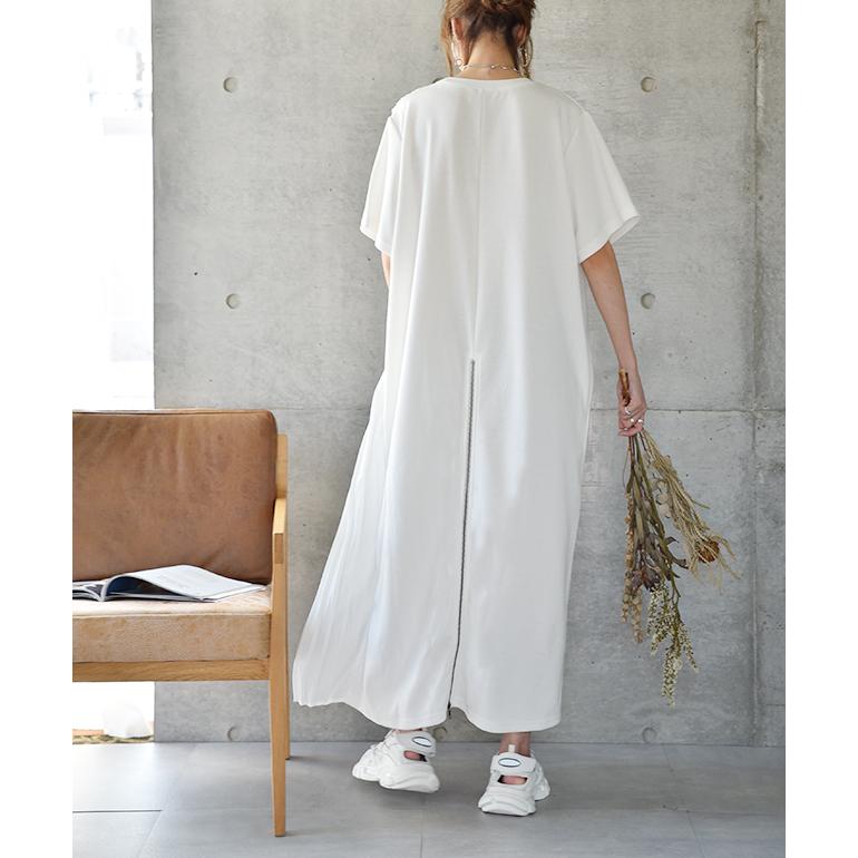 ワンピース ロングワンピース ロング マキシワンピース プリーツ レディース ロングワンピ スリットワンピース シフォン 半袖 スリット | HUG.U | 16