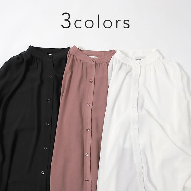 シアーシャツ 長袖 ロング シフォン ロングシャツ  ワンピース シャツ 羽織 | HUG.U | 08