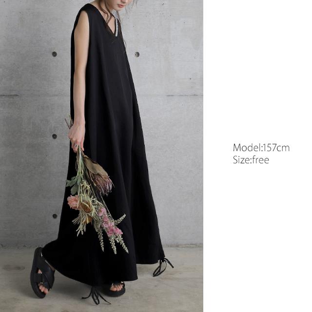 ワンピース ノースリーブ ロングワンピース パール フォーマル ドレス 結婚式 | HUG.U | 13