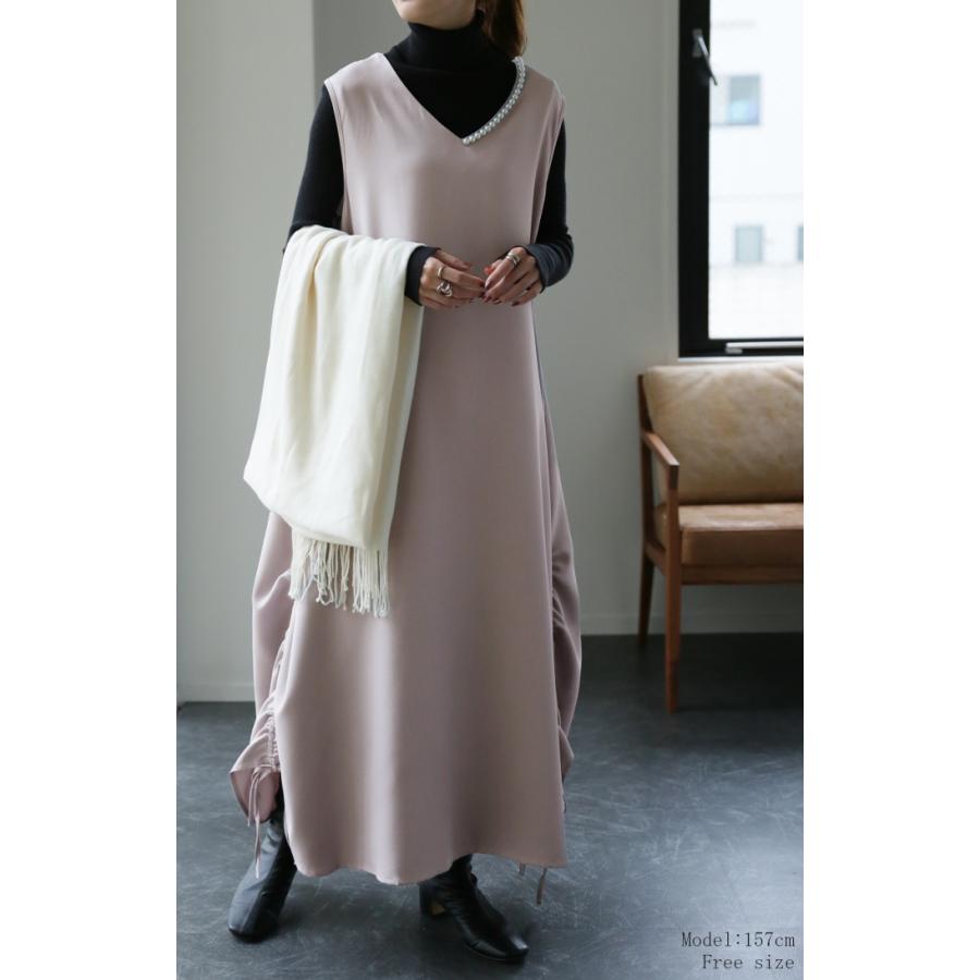 ワンピース ノースリーブ ロングワンピース パール フォーマル ドレス 結婚式 | HUG.U | 15