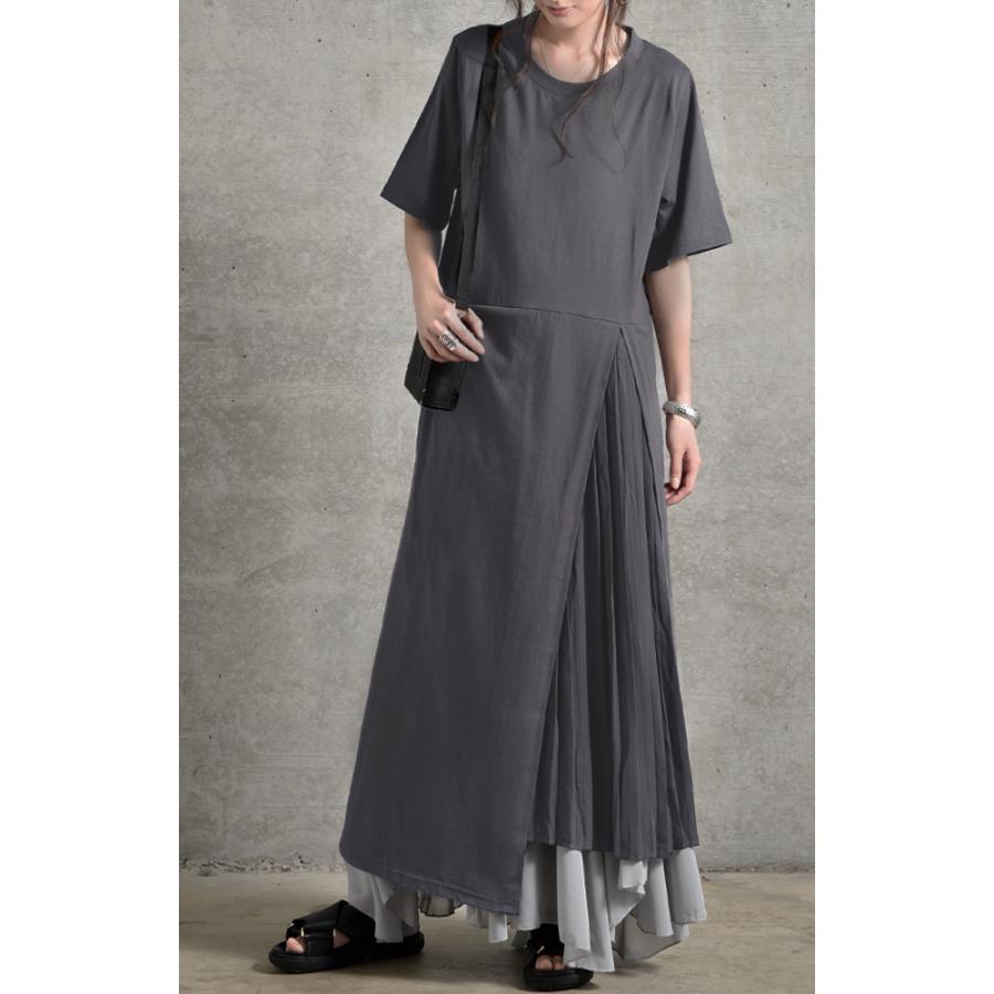 HUG.U（ハグユー） ワンピース プリーツ ロングワンピース ロング