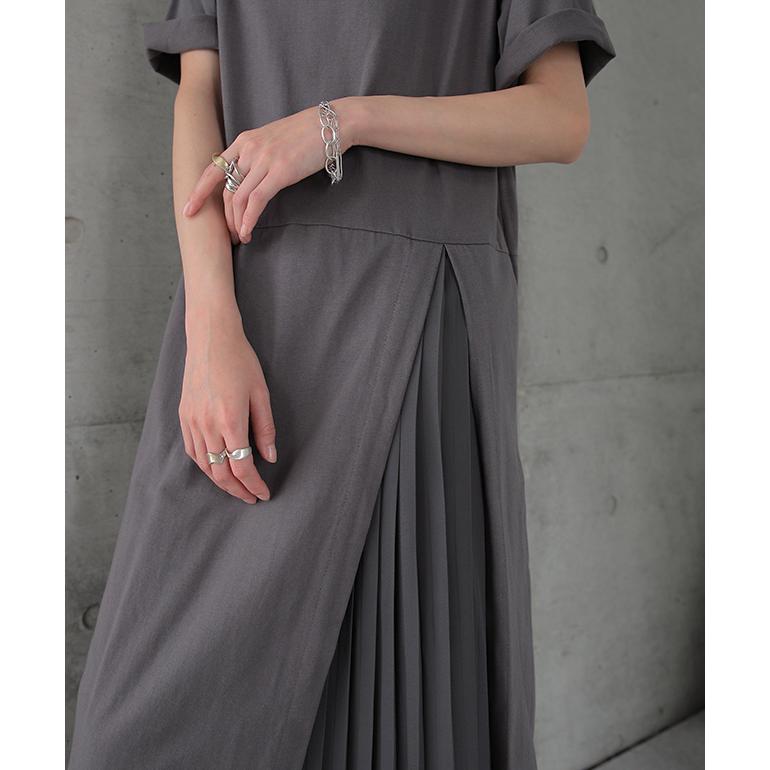 HUG.U（ハグユー） ワンピース プリーツ ロングワンピース ロング