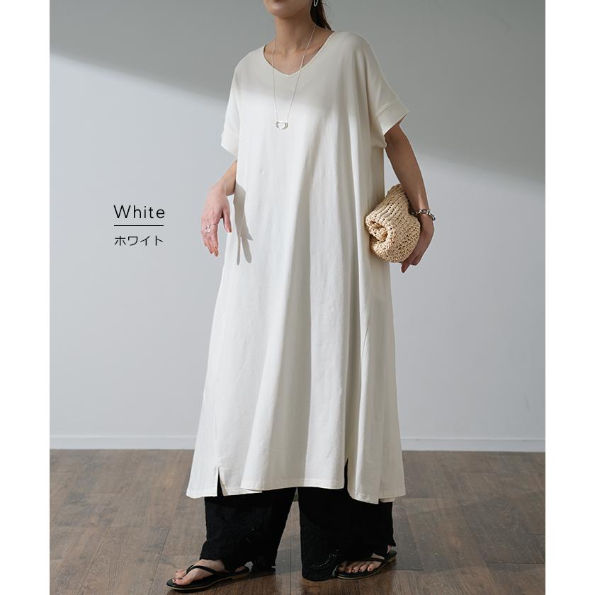 ワンピース レディース ロングワンピース ロング マキシワンピース Tシャツ | HUG.U | 18