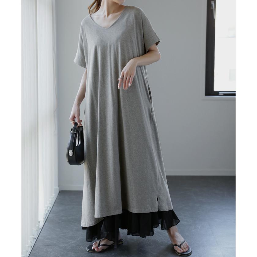 ワンピース レディース ロングワンピース ロング マキシワンピース Tシャツ | HUG.U | 09