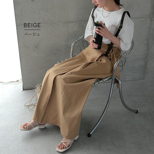 スカート ロング ロングスカート ラップスカート サスペンダースカート 大きいサイズ レディース | HUG.U | 13