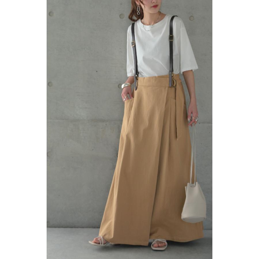 スカート ロング ロングスカート ラップスカート サスペンダースカート 大きいサイズ レディース | HUG.U | 18