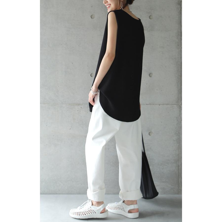 タンクトップ レディース レイヤード ワッフル生地 インナー Vネック | HUG.U | 14