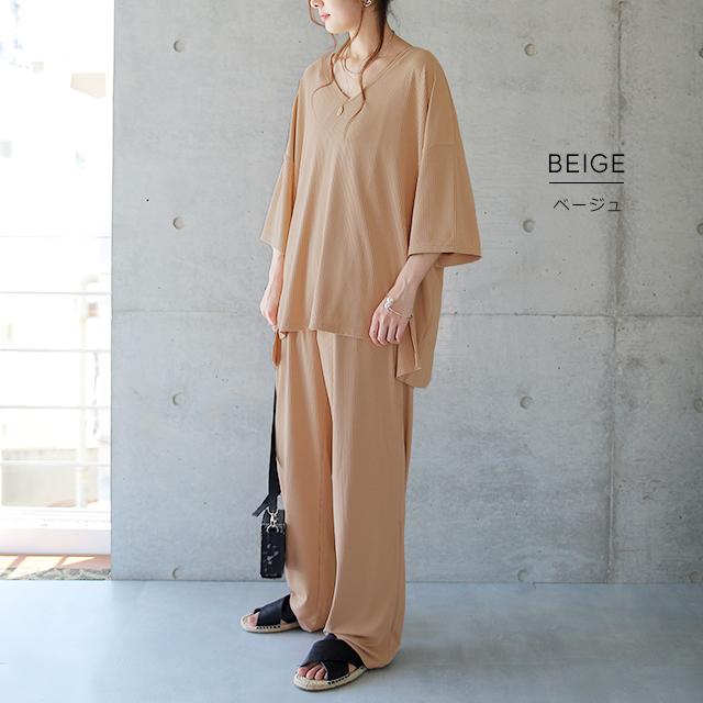 セットアップ ルームウェア ワンマイルウェア 上下セット パジャマ レディース 半袖 | HUG.U | 15