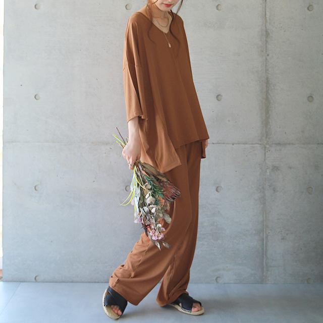 セットアップ ルームウェア ワンマイルウェア 上下セット パジャマ レディース 半袖 | HUG.U | 23