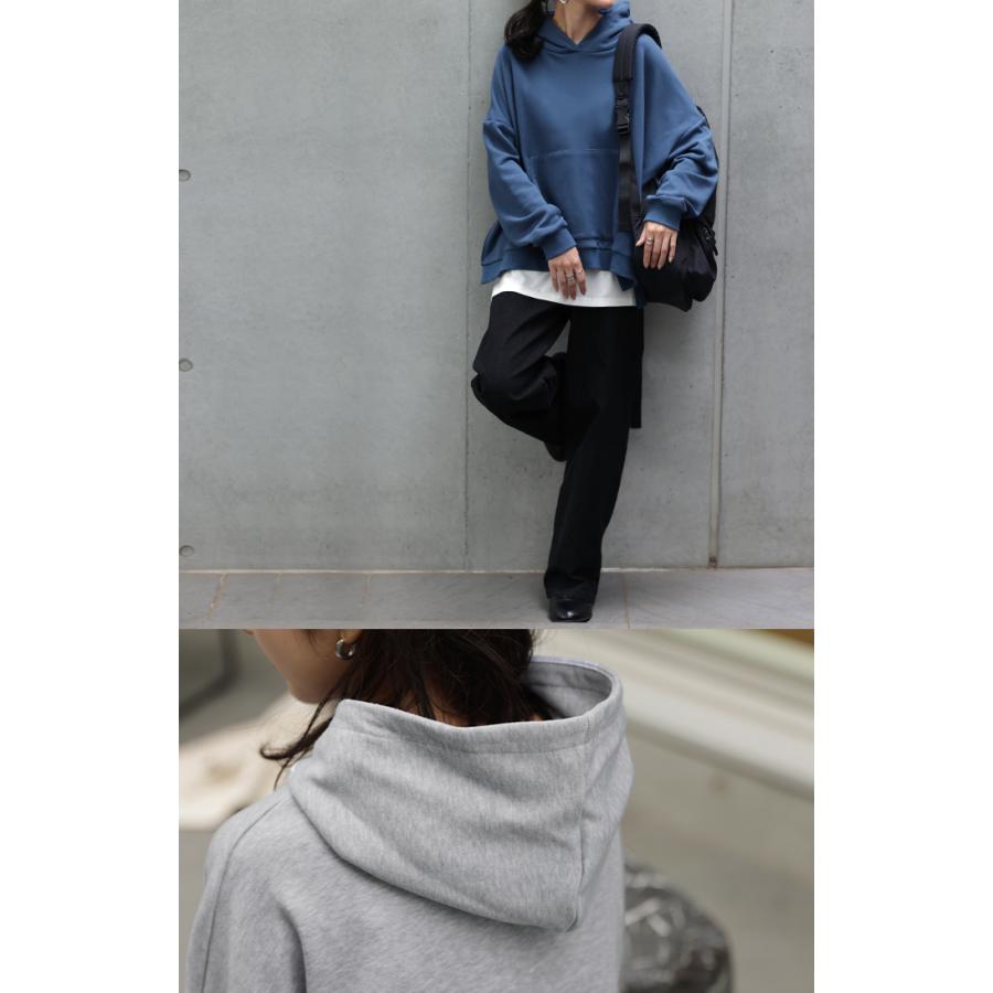 パーカー レディース トップス トレーナー スウェット 無地 コーデ スエット 薄手 | HUG.U | 16