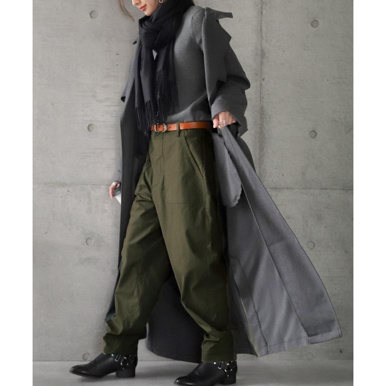 パンツ レディース カーゴパンツ チノパン テーパードパンツ ワークパンツ ハイウエスト | HUG.U | 24