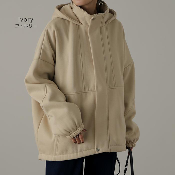 アウター レディース パーカー 裏起毛 トップス トレーナー スウェット ジャケット 大きいサイズ OUTER2410 | HUG.U | 20