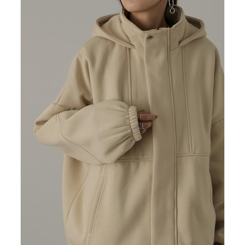 アウター レディース パーカー 裏起毛 トップス トレーナー スウェット ジャケット 大きいサイズ OUTER2410 | HUG.U | 09