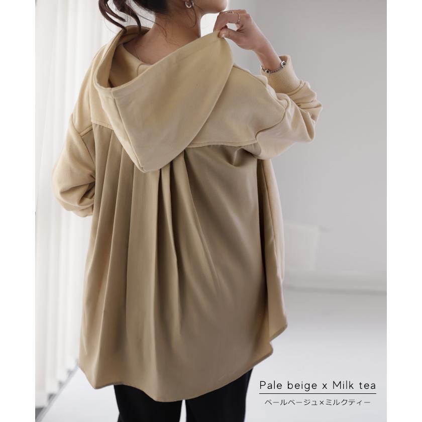 パーカー レディース  トップス 長袖 プルオーバー トレーナー スウェット 綿 コーデ | HUG.U | 22