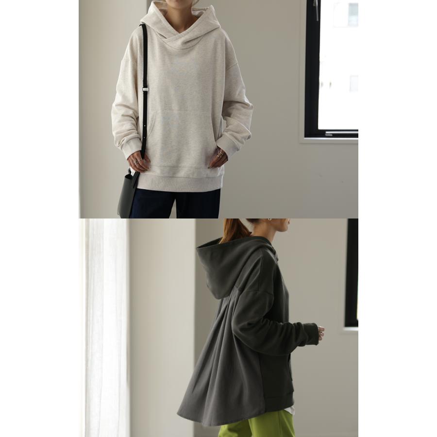 パーカー レディース  トップス 長袖 プルオーバー トレーナー スウェット 綿 コーデ | HUG.U | 08