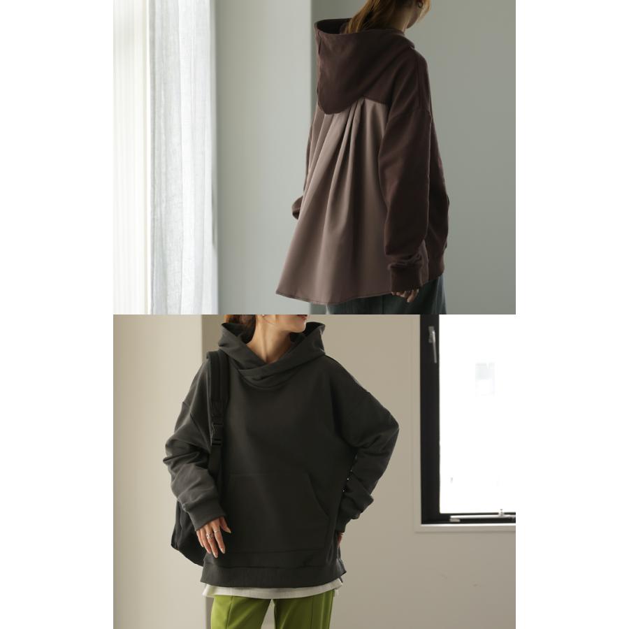 パーカー レディース  トップス 長袖 プルオーバー トレーナー スウェット 綿 コーデ | HUG.U | 12