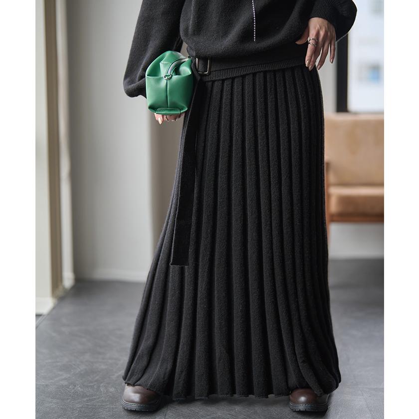 HUG.U セットアップ ニット 3点セット レディース スカート