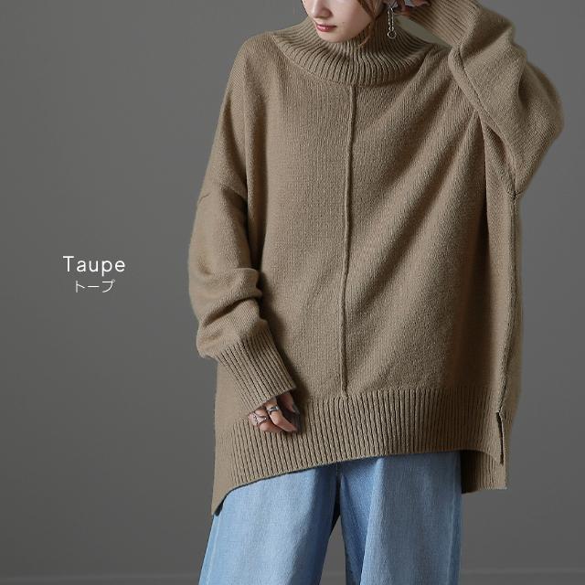 ニット レディース  タートルネック トップス ハイネック セーター ウール タートル 長袖2 | HUG.U | 15