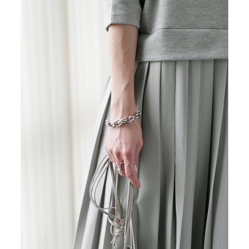 ロングワンピース プリーツ ワンピース レディース ロング 長袖 ワンピ Aライン | HUG.U | 15