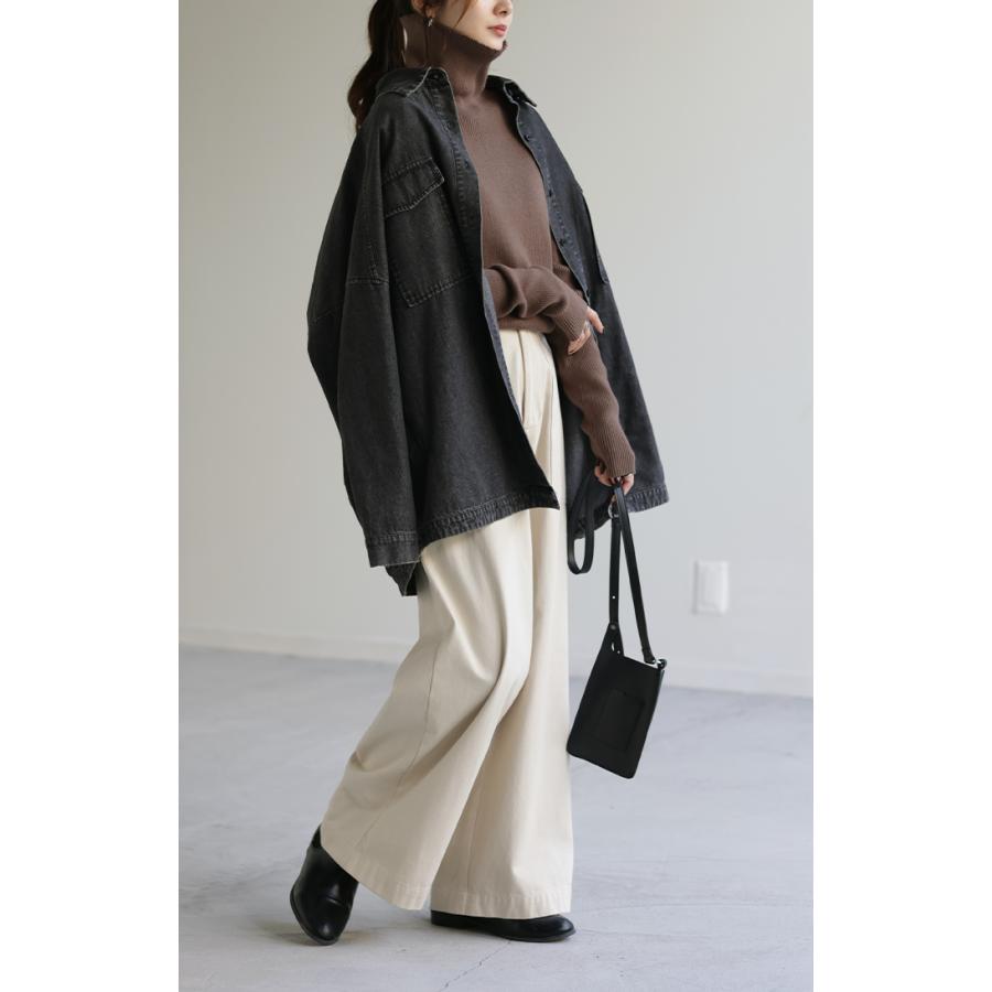 ニット タートルネック トップス  洗えるニット ハイネック レディース セーター リブニット タイムセールSW2 | HUG.U | 20