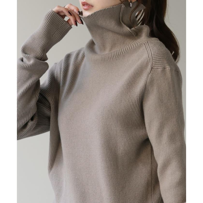 ニット タートルネック トップス  洗えるニット ハイネック レディース セーター リブニット タイムセールSW2 | HUG.U | 09