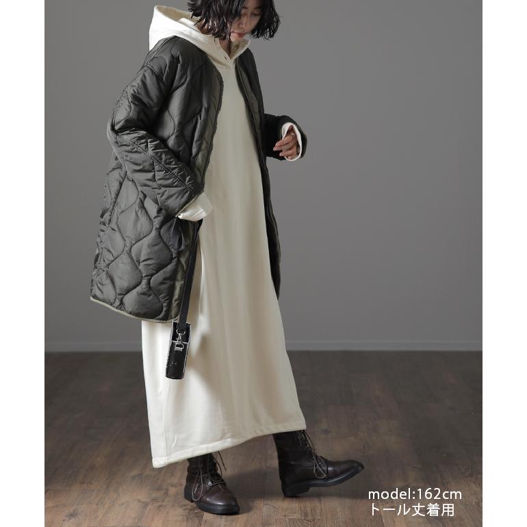 パーカーワンピース レディース ロングワンピース スウェット ロングパーカー | HUG.U | 21