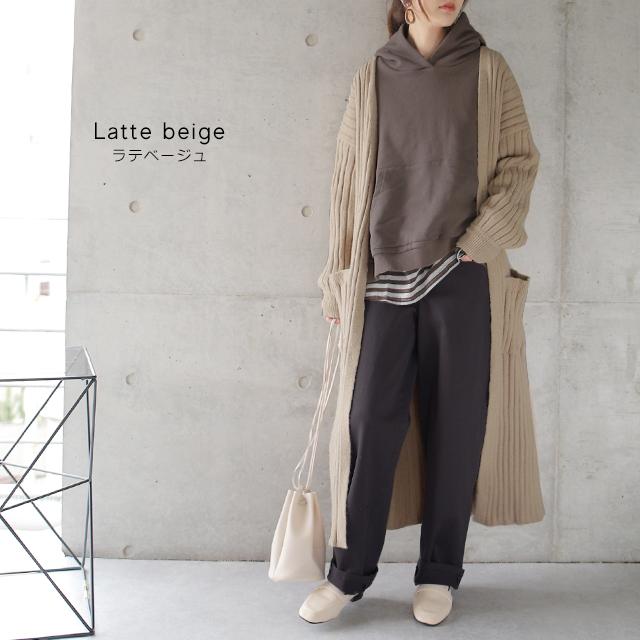 カーディガン ロング丈 ニットカーディガン ロング ロングカーディガン ニット ロングニット レディース | HUG.U | 12