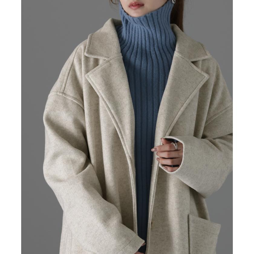 チェスターコート レディース ロングコート アウター 黒 コート | HUG.U | 08