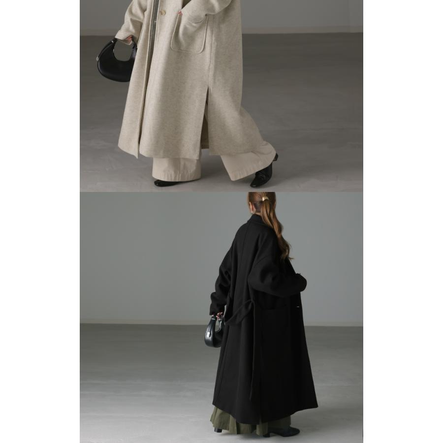 チェスターコート レディース ロングコート アウター 黒 コート | HUG.U | 11