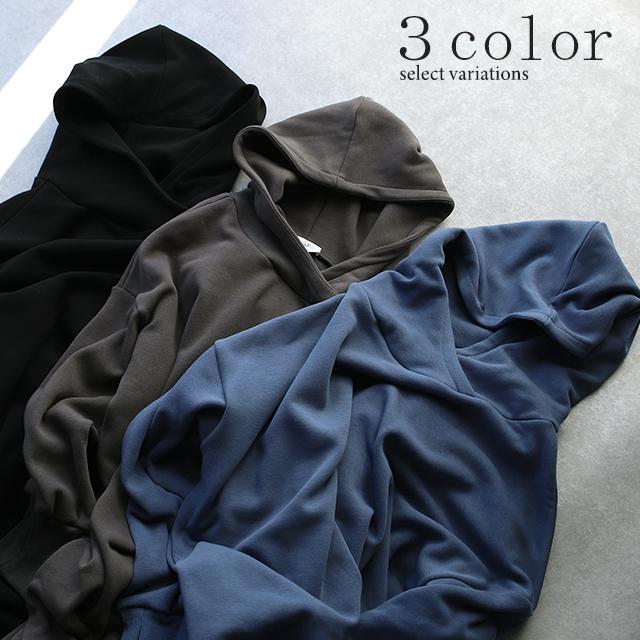 ワンピース レディース 裏起毛  ロングワンピース 長袖 体型カバー パーカーワンピース | HUG.U | 10