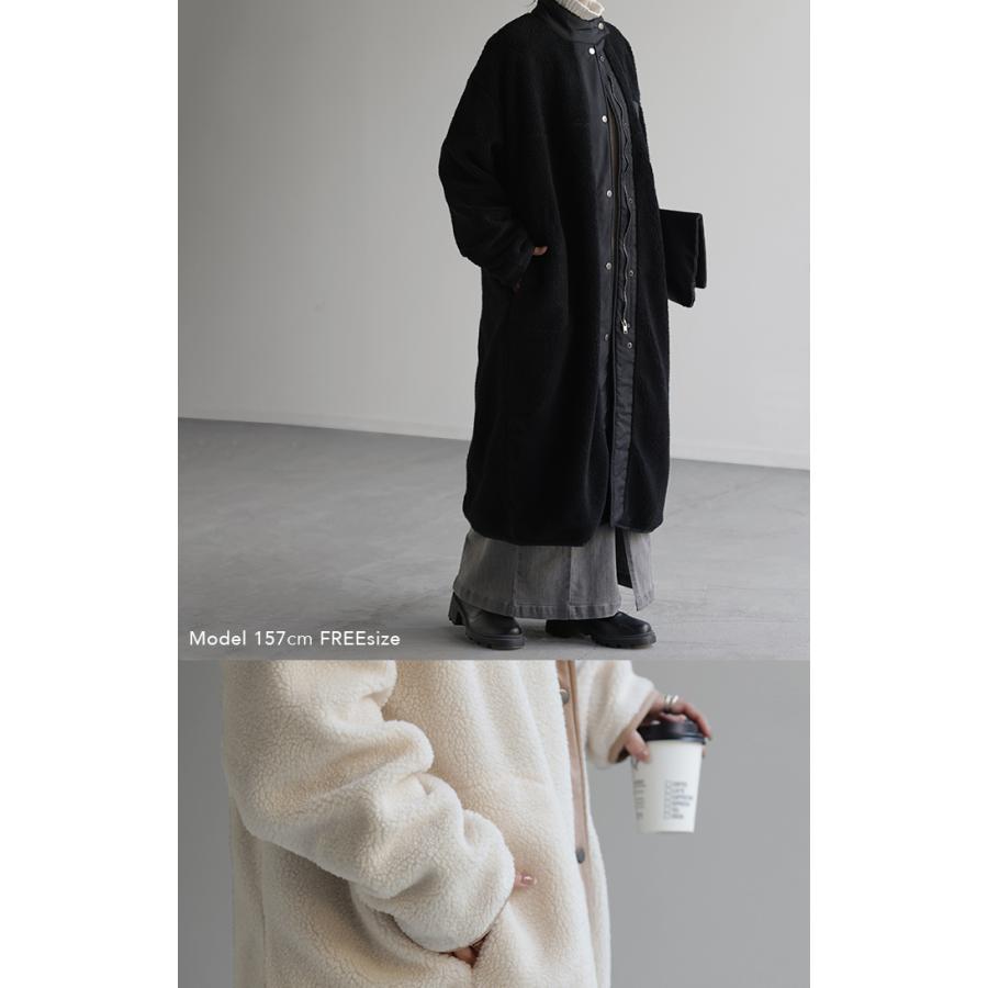 HUG.U アウター レディース ボアコート ボア ジャケット ロング HUG.U アウター レディース ボアコート ボア ジャケット ロング