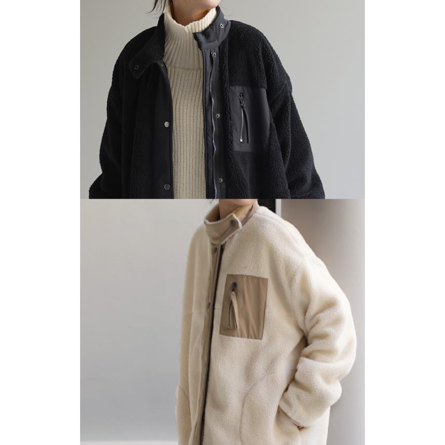 アウター レディース ボアコート ボア ジャケット ロング ボアジャケット ロングジャケット | HUG.U | 06