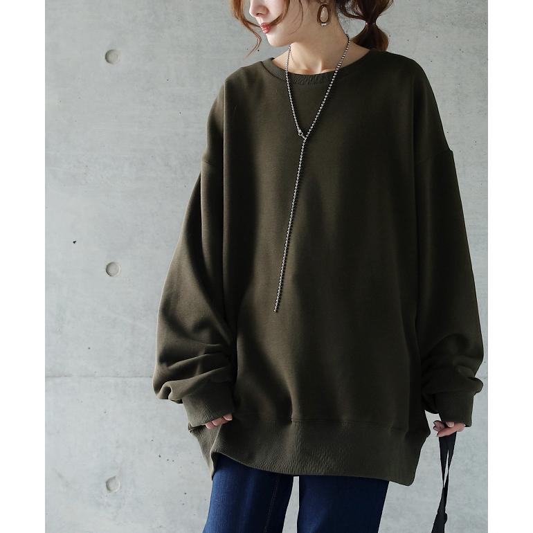 トレーナー スウェット レディース トップス 大きいサイズ オーバーサイズ ルームウェア | HUG.U | 08