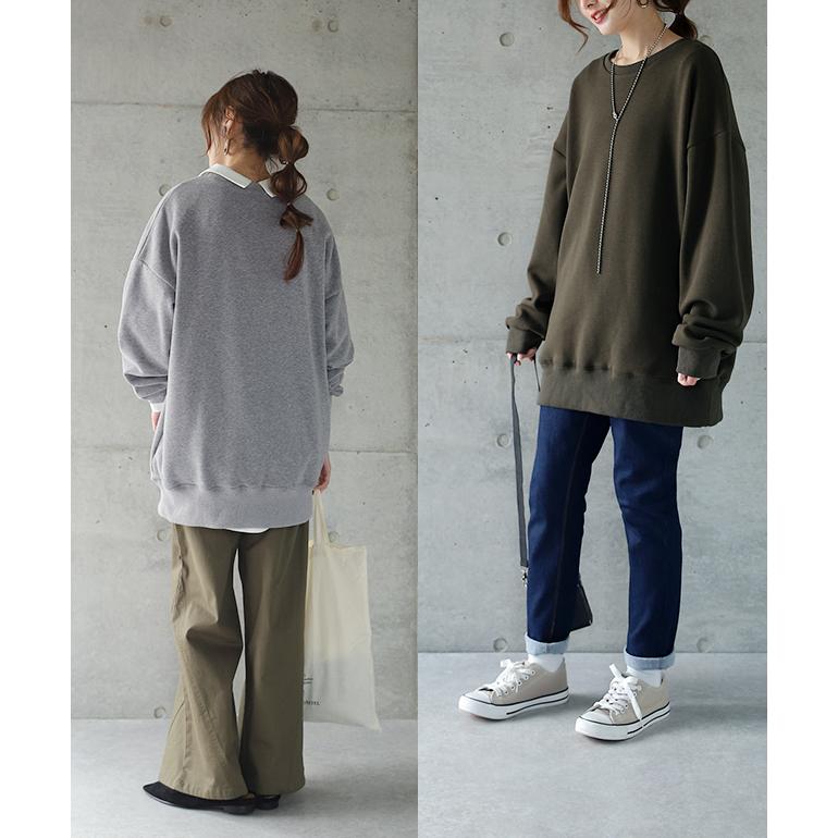 トレーナー スウェット レディース トップス 大きいサイズ オーバーサイズ ルームウェア | HUG.U | 12