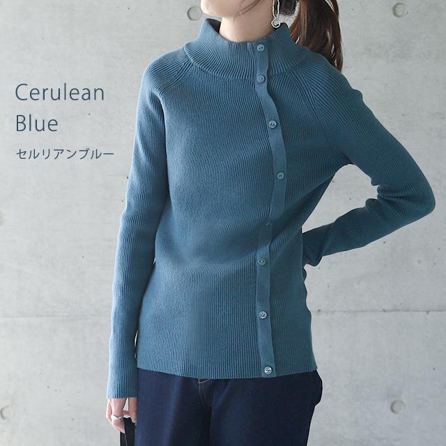 ニット タートルネック レディース トップス リブニット プルオーバー 細リブ セーター ハイネック 無地 ボトルネック 長袖 綿100％ | HUG.U | 10