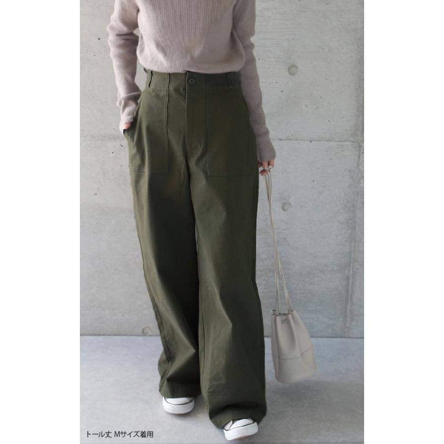パンツ レディース  ボトムス ベイカーパンツ チノパン ワイドパンツ ワークパンツ | HUG.U | 15