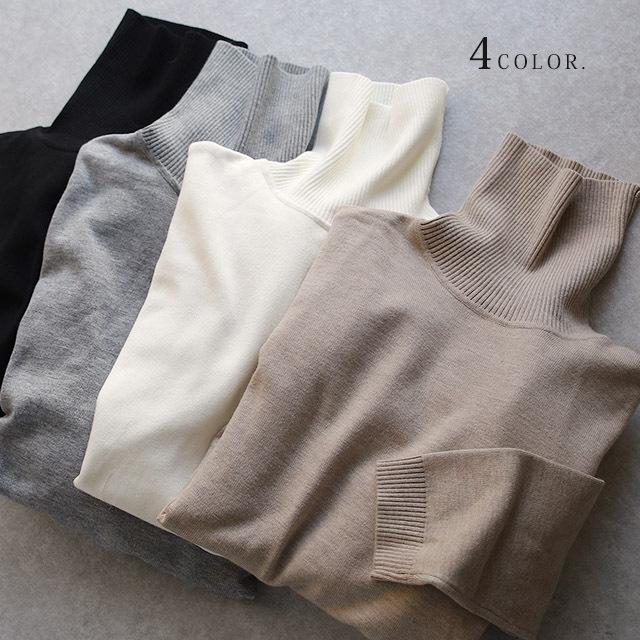 ニットワンピース レディース ワンピース ニット タートルネック ニットワンピ | HUG.U | 11