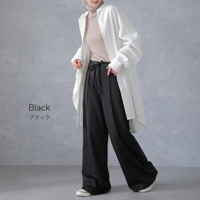 パンツ レディース ボトムス ワイドパンツ イージーパンツ ワイドパンツルック | HUG.U | 25