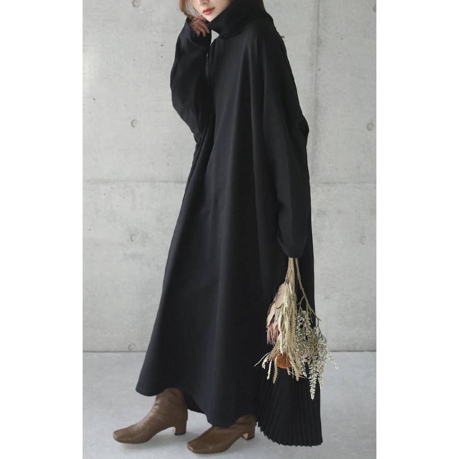 ワンピース レディース ロングワンピース プリーツ 長袖 バックプリーツ | HUG.U | 14