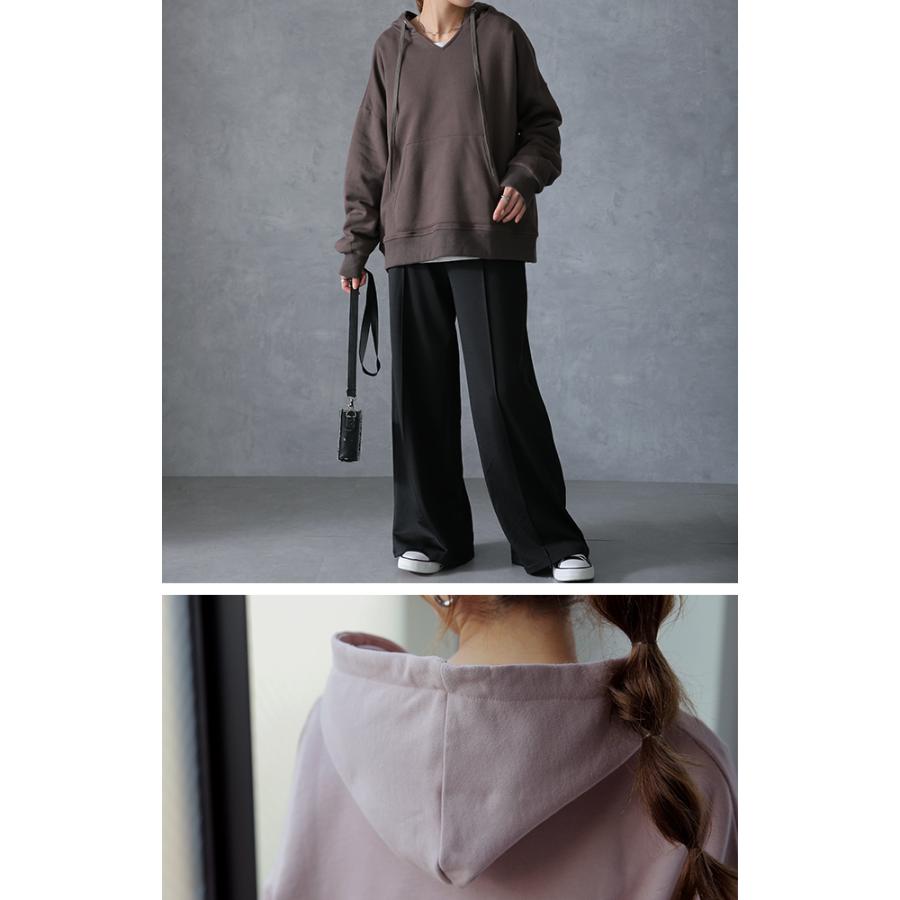 HUG.U（ハグユー） パーカー トップス レディース キーネック