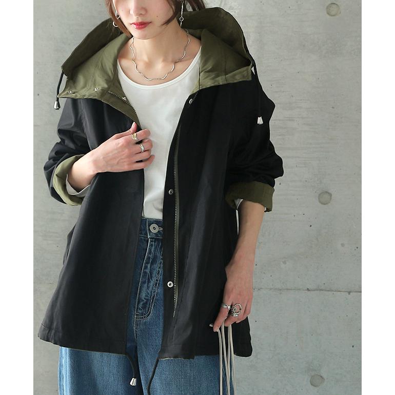 マウンテンパーカー レディース 送料無料 アウター リバーシブル パーカー ジャケット | HUG.U | 14